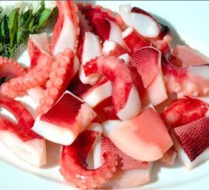 Boiled Octopus Cut