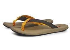 Brown flip flops