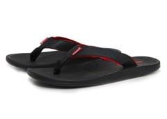 Black flip flops