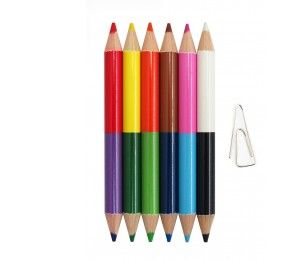 F-CP52-12_Half Size Double-ended Colored Pencil