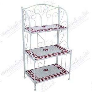 Mosaic Tile Bakers Rack