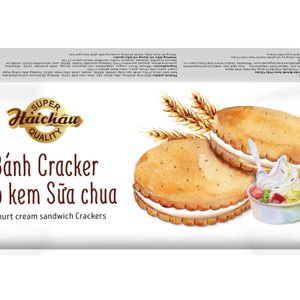 Cracker kẹp kem sữa chua 80gr