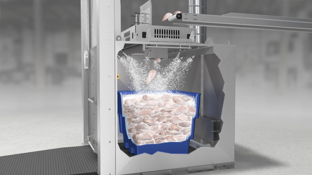 Bulk Product Chilling with Carbon Dioxide