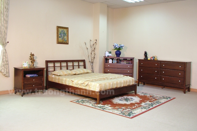 Wooden bed set
