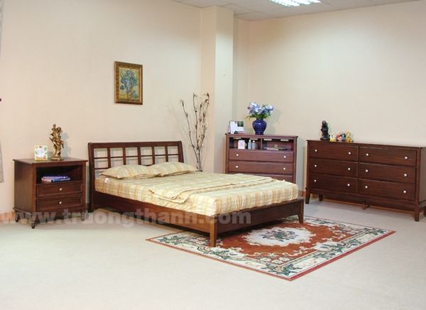 Wooden bed set