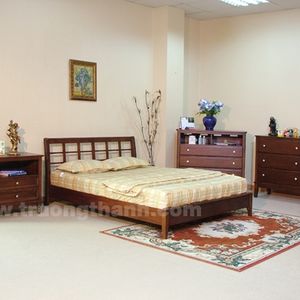 Wooden bed set
