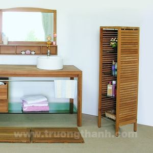 Wooden bathroom set