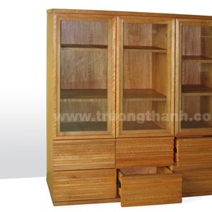 Wooden shelves