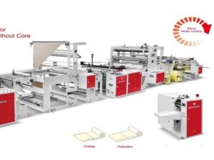 Fully Automatic Draw Tape Garbage Bag Making Machine for Overlap and Perforation Bag on Roll Without Core