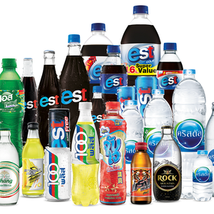 Chang Soda Water, est, Oishi Green Tea, Crystal