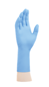Chemical Resistant Industrial Gloves Nitrile Powder Free Long Cuff