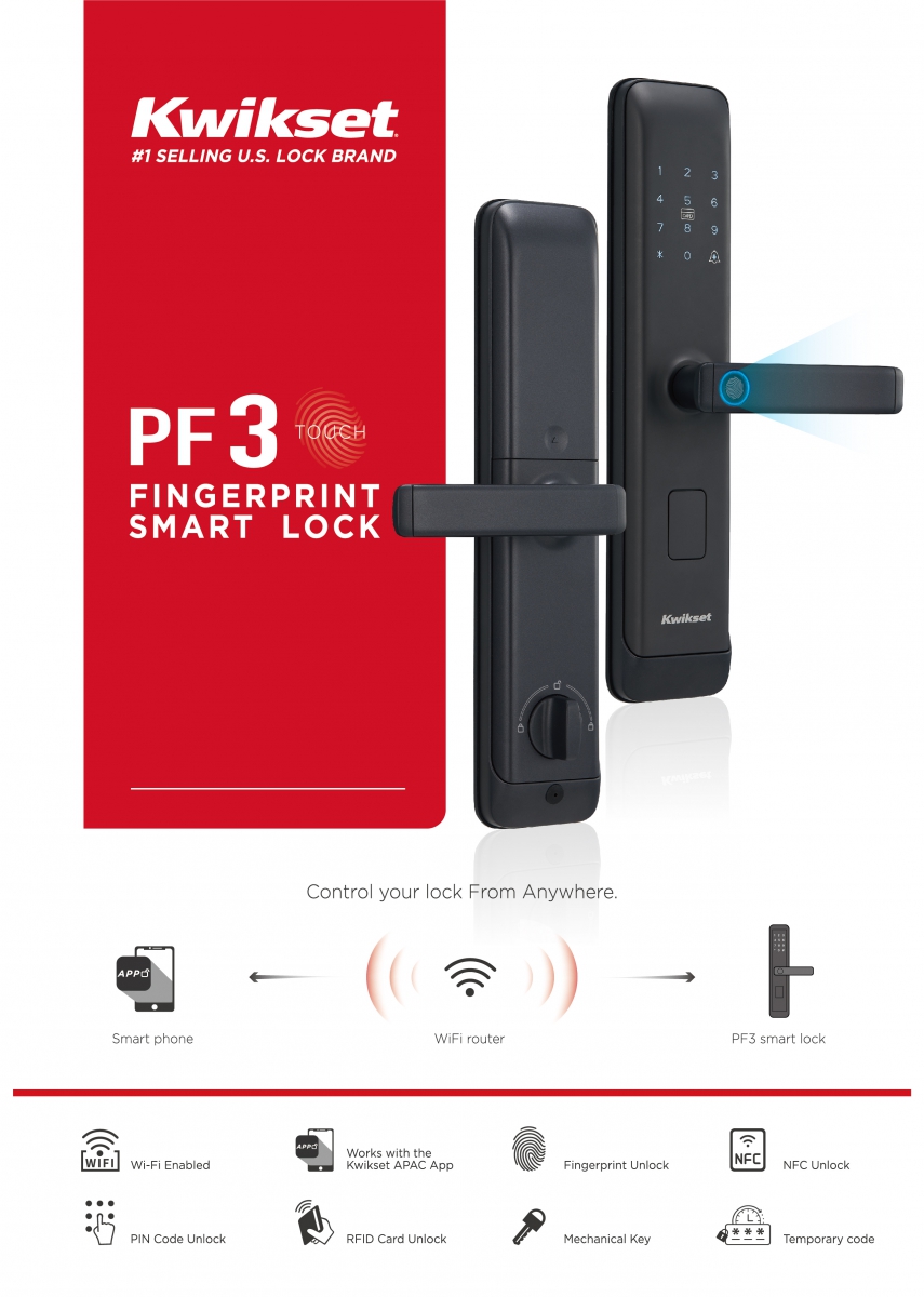 PF3 FINGERPRINT SMART LOCK