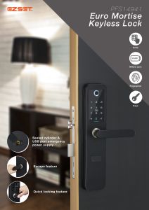 PFS14941 Euro Mortise Keyless Lock