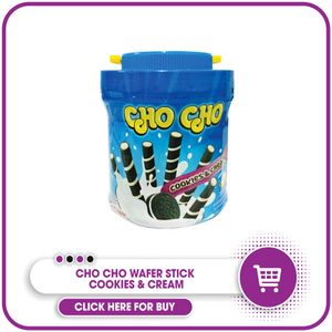 Cho Cho Wafer Stick Cookies &amp; Cream