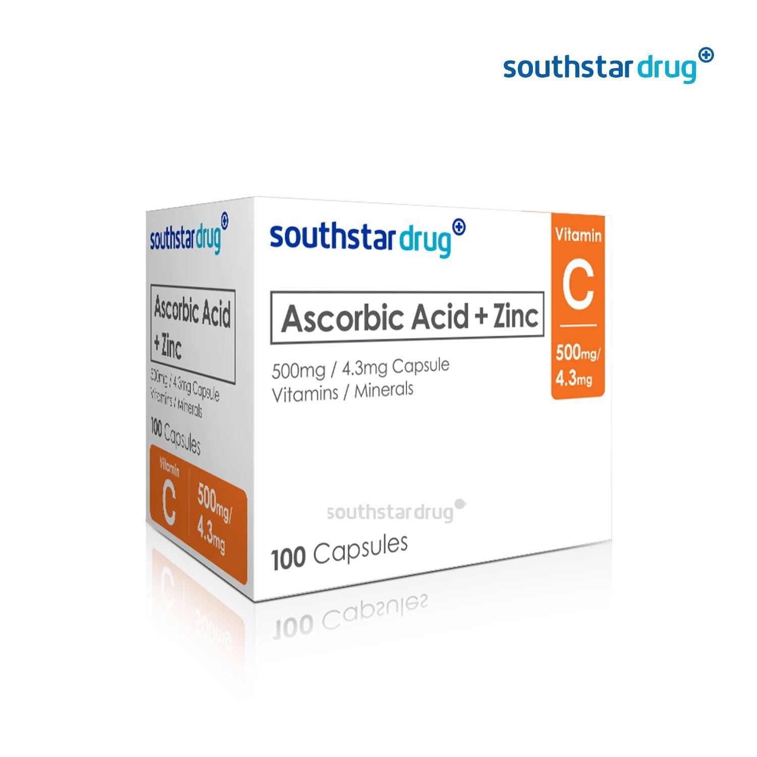 Southstar drug ascorbic acid + zinc capsule - 30s