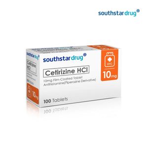Southstar drug cetirizine 10mg tablet - 30s