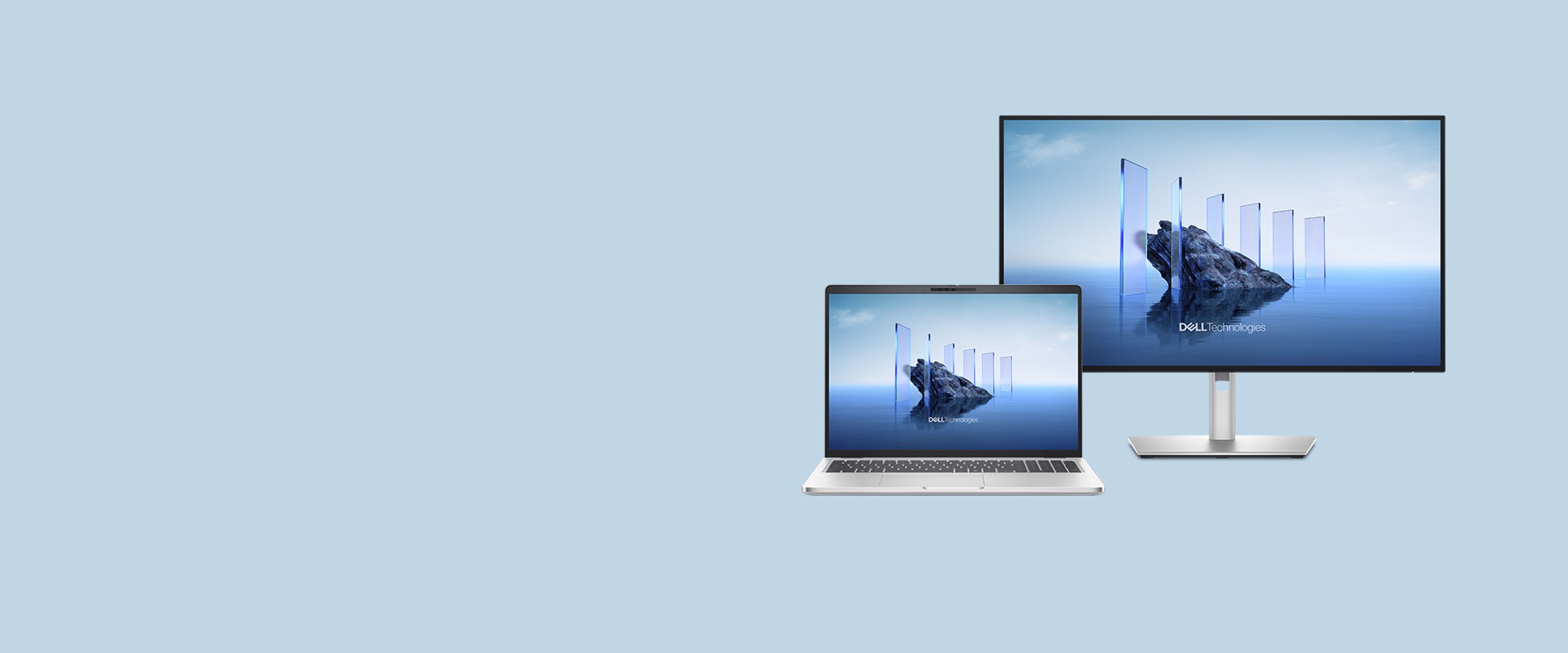 Laptop and Monitor