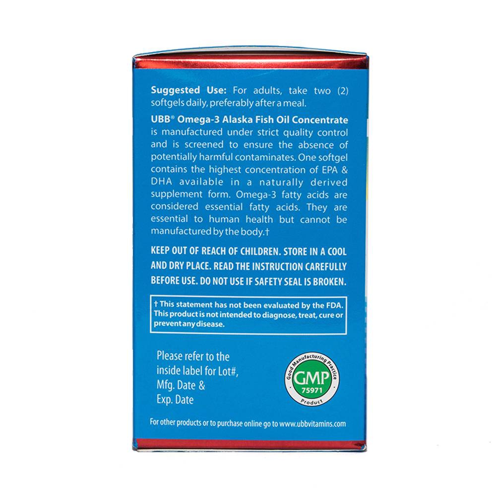 Dầu Cá Omega-3 Alaska Fish Oil Ubb