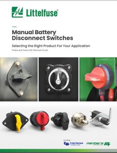 Manual Battery Disconnect Switches
