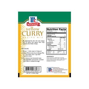 McCormick Yellow Curry Recipe Mix