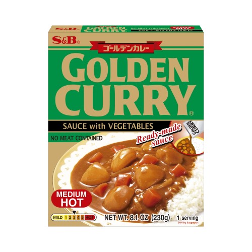 Golden Curry Sauce with Vegetables Medium Hot 230g