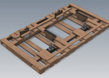 Motor packaging with universal mounting pin