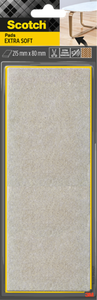 Scotch® Extra Soft Felt Pads SP84A27, adesivo, beige, 215 mm x 80 mm, 1/Confezione
