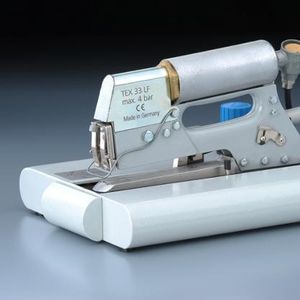 Table Clamping Device TEX 33 LF Self-Trigger - Pneumatic table clamping device with self-triggering mechanism.