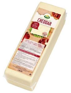 Arla Cheddar natural 45+ block - 2.5kg Cheddar cheese block