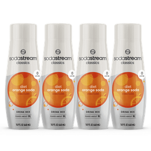 4 Pack Diet Orange Soda Syrup Drink Mix