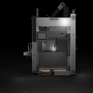 Pharmaceutical palletizing systems with industrial robot