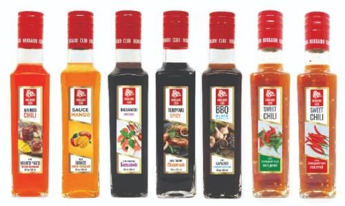 BBQ sauce, Mango Chili Sauce, Sweet Chili sauce - range of sauces for BBQ, meat, salads, hot-dogs, hamburgers