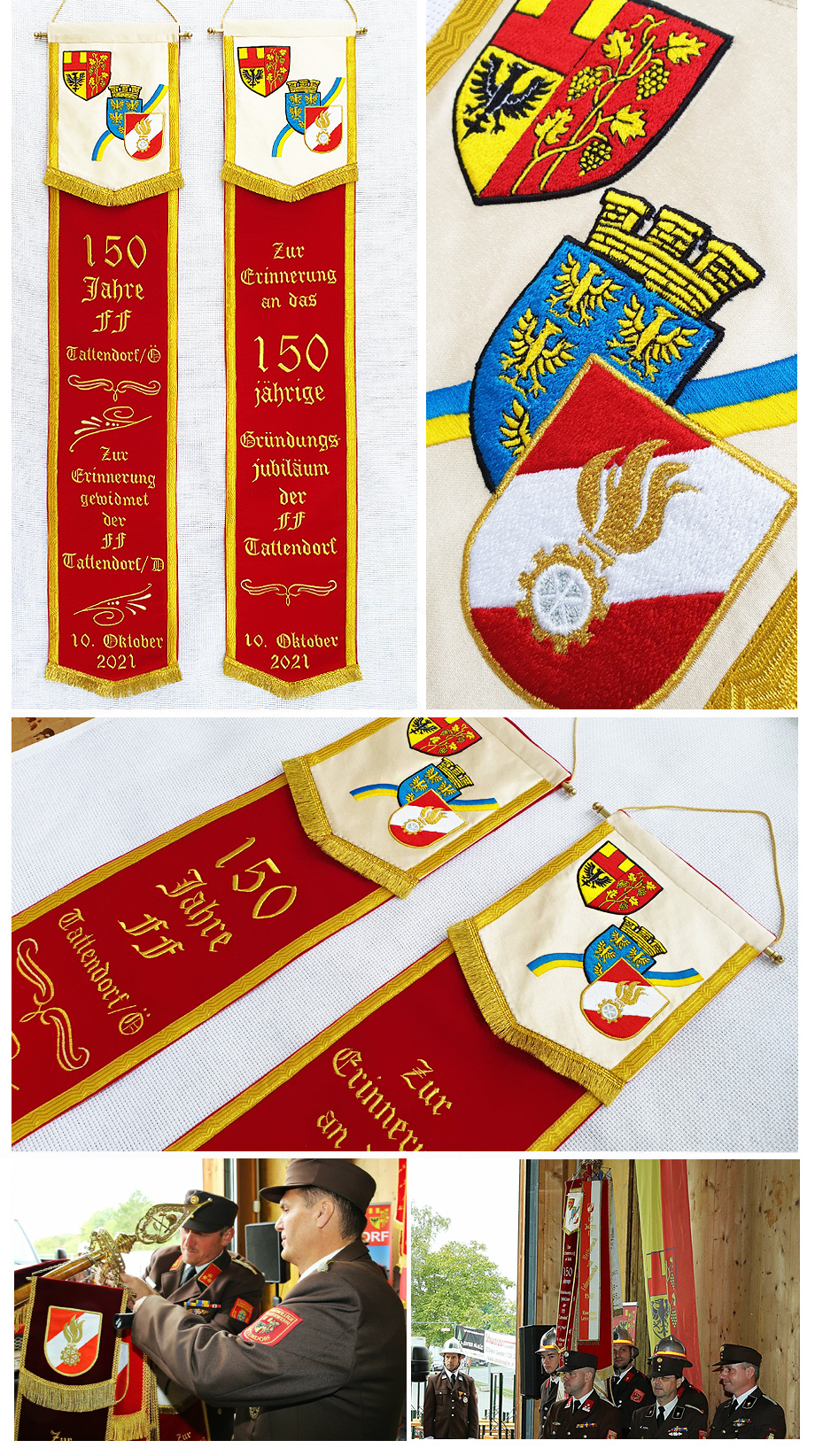 KÓSZÓ ZÁSZLÓKÉSZÍTÉS embroidered flags