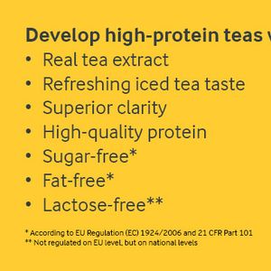 High-protein iced tea