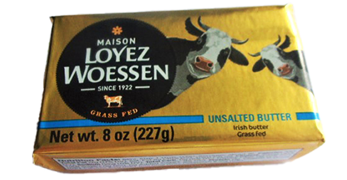 Butter Plaquette Maison Loyez Woessen Export doux 200g/8oz