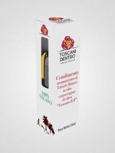 Condimento al Tartufo Bianco in olio evo “Toscano IGP” 100% AROMA NATURALE \ *White truffle flavoured condiment in “Toscano IGP” Extra Virgin Olive Oil*