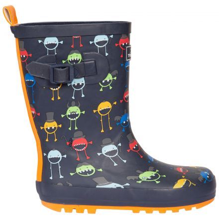 Trespass Kids Welly Boot Puddle in Monster Print