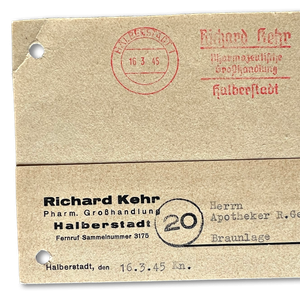 Richard Kehr Pharm. Großhandlung Halberstadt