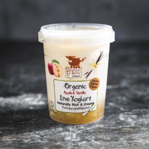 Organic Brown Cow Organics apple & vanilla yoghurt