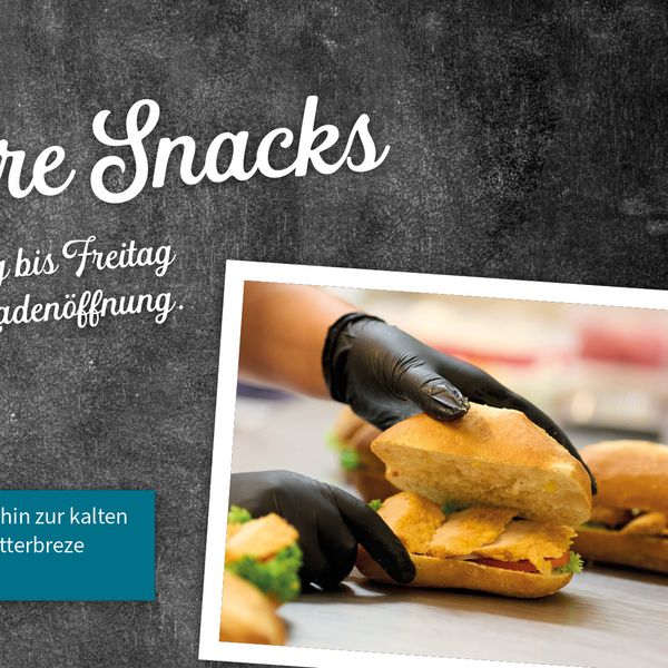 Hähnchen Krusti, Leberkässemmel oder Butterbreze