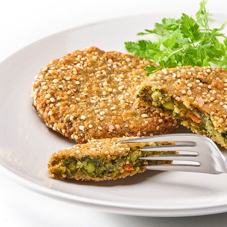 Quinoa kale burger