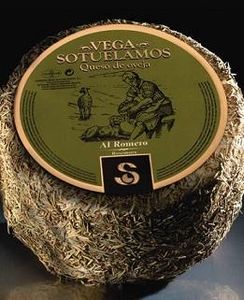 VEGA SOTUELAMOS CHEESE WITH ROSEMARY - Pasteurized sheep's milk cheese, 8 months aged with a fat and rosemary coat.