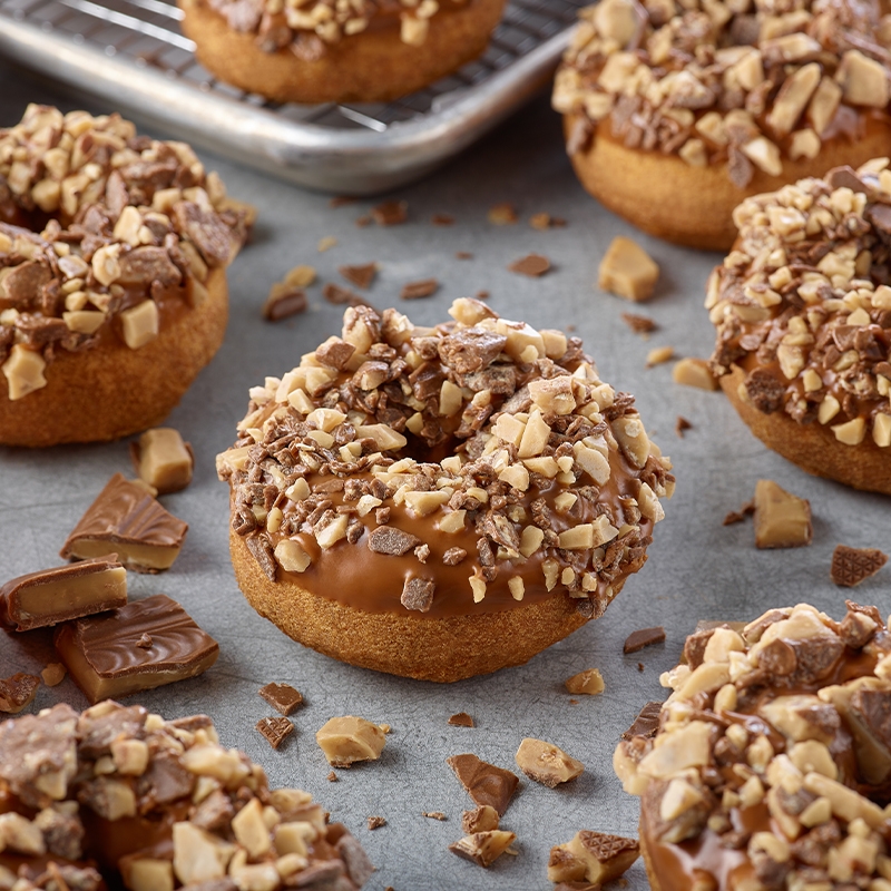 pumpkin toffee donuts