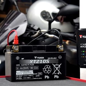 YUASA YTZ10S Battery and YCX1.5 Charger
