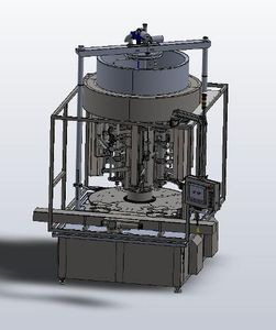 Fully automatic, rotating filling machine - Poppy seed pump filling machine with round operation