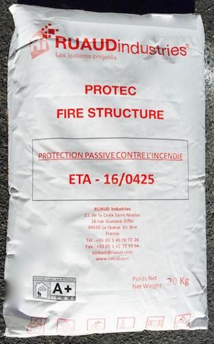 PROTEC FIRE STRUCTURE - Sprayed Plaster, Fire-Resistant Paste for Passive Fire Protection