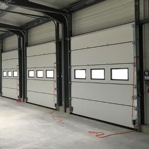 Industrial doors - Industrial sectional doors with rectangular windows