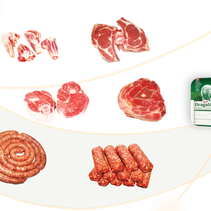 Lamb shin & shank bone-in Lamb chops Lamb leg bone-in Lamb neck bone-in Beef & lamb sausages Beef & lamb MICI