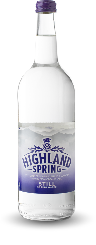Glass Bottled Water - Highland Spring
