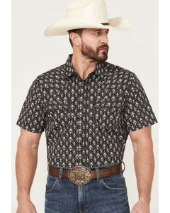 Cody James Black 1978® Men's Alpine Southwestern Stripe Print Short Sleeve Snap Western Shirt